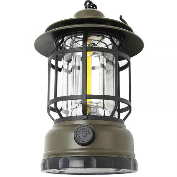 Svietidlo camping ACCU 10W 800lm CAMPING LAMP L-27 GREEN