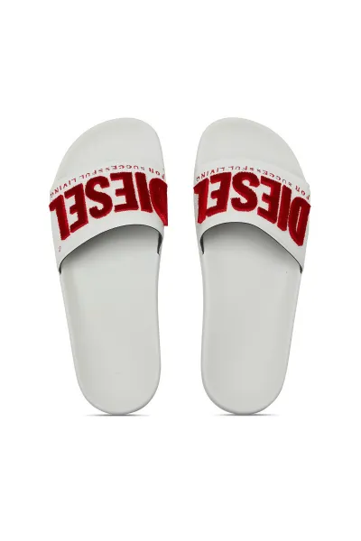 Šľapky Diesel Mayemi Sa-Mayemi Flock W Sandals White/Red