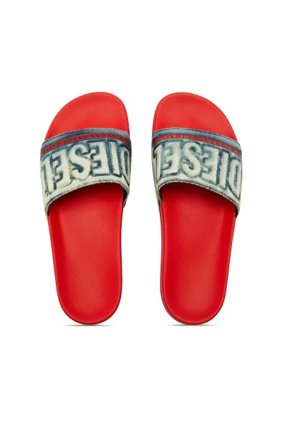 Šľapky Diesel Mayemi Sa-Mayemi Denim Sandals Red/Blue
