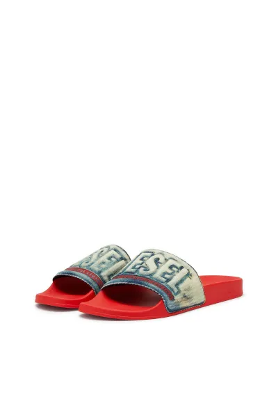 Šľapky Diesel Mayemi Sa-Mayemi Denim Sandals Red/Blue