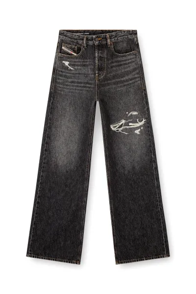 Džínsy Diesel D-Rise Trousers Black/Denim