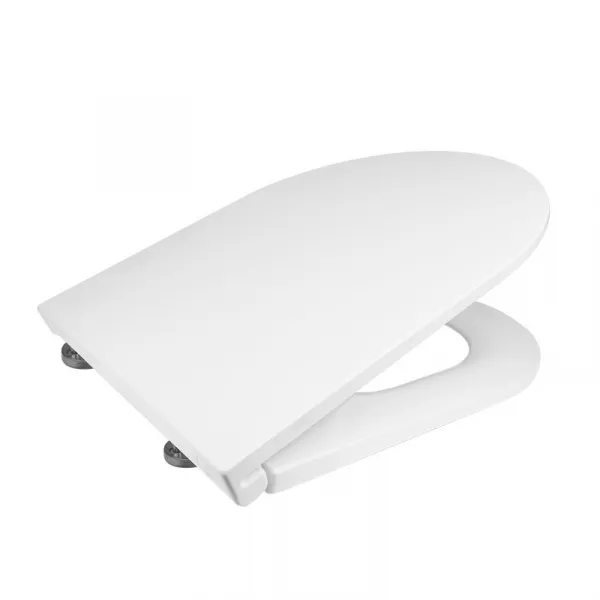 Mereo WC set - Rimless WC, modul na zamurovanie, biele oválne tlačidlo MM01SETR