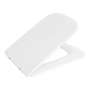 Mereo WC set - Rimless WC hranaté, modul na zamurovanie, biele hranaté tlačidlo MM01SETRB