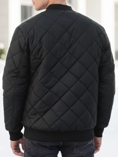 Štýlová bomber bunda čierna-muži