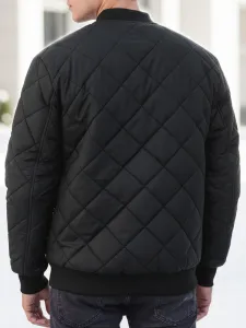 Štýlová bomber bunda čierna-muži
