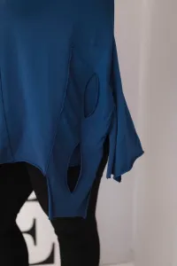 Plus size blúzka s asymetrickým spodkom
