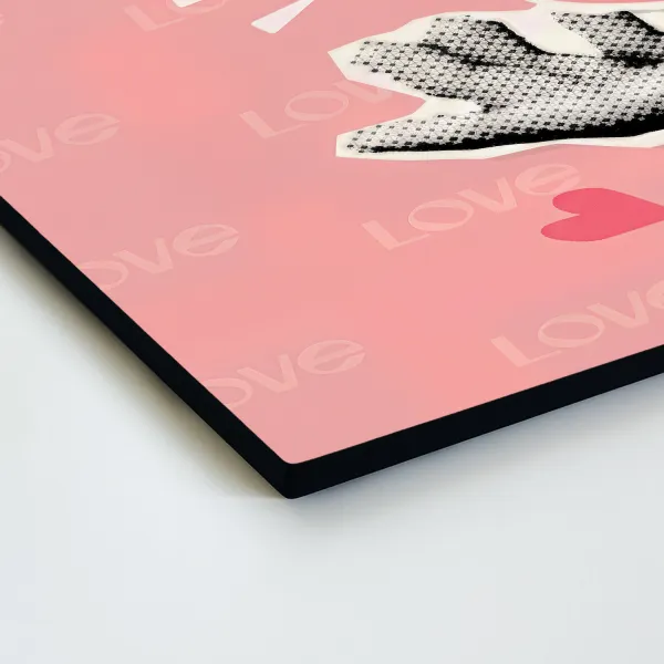 Štýlový pop-art obraz - Pink Love