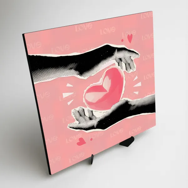 Štýlový pop-art obraz - Pink Love