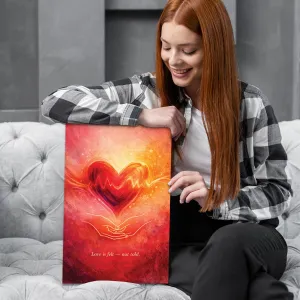 Drevený obraz - Love is felt
