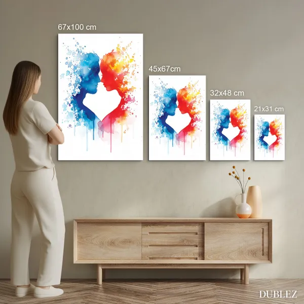 Imitácia akvarelového obrazu - Vášeň vo farbách