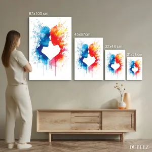 Imitácia akvarelového obrazu - Vášeň vo farbách
