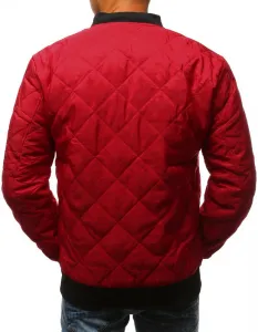 Pánska štýlová bomber bunda červená