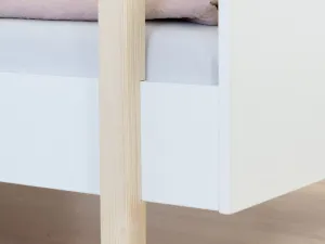 Benlemi Detská domčeková posteľ MODULAR s predným štítom Zvoľte variantu: Bez čela, Zvoľte rozmer: 90x200 cm