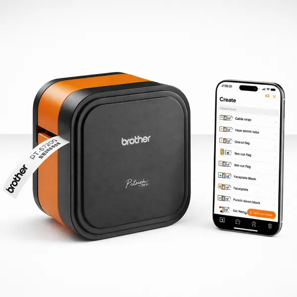 BROTHER tiskárna štítků PT-E920BTZ - až 36mm, pásky, mobilní, Tiskárna Štítků pro průmysl a elekto