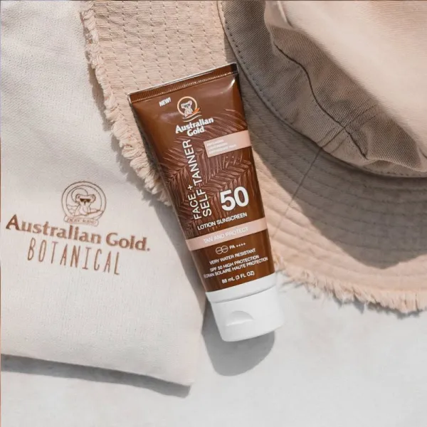 Australian Gold Face + Self Tanner samoopaľovací krém na tvár SPF 50 88 ml