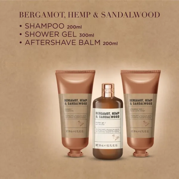 Baylis & Harding The Fuzzy Duck Bergamot, Hemp & Sandalwood darčeková sada pre mužov