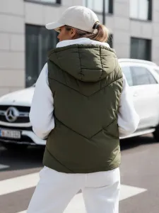 Dámska pikovaná vesta LIKEHUGS zelená