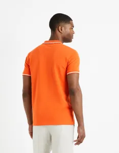 Oranžové pánske polo tričko Celio Decolrayeb