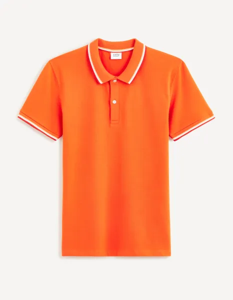 Oranžové pánske polo tričko Celio Decolrayeb