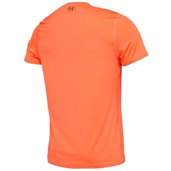 Under Armour HEATGEAR FITTED Pánske tričko, oranžová, veľkosť S