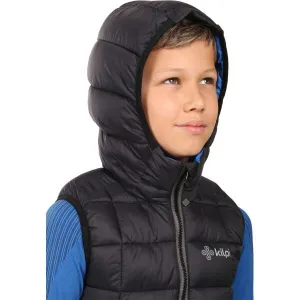 KILPI TOMM Chlapčenská zateplená vesta, čierna, veľkosť