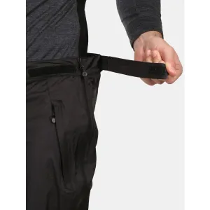 KILPI ALPIN Pánske nepremokavé hardshellové nohavice, čierna, veľkosť XXXL