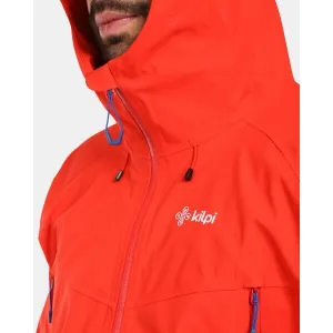 KILPI TRINITY Pánska hardshellová bunda, červená, veľkosť XXXL