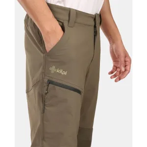 KILPI VILLAIN Pánske outdoorové nohavice, khaki, veľkosť