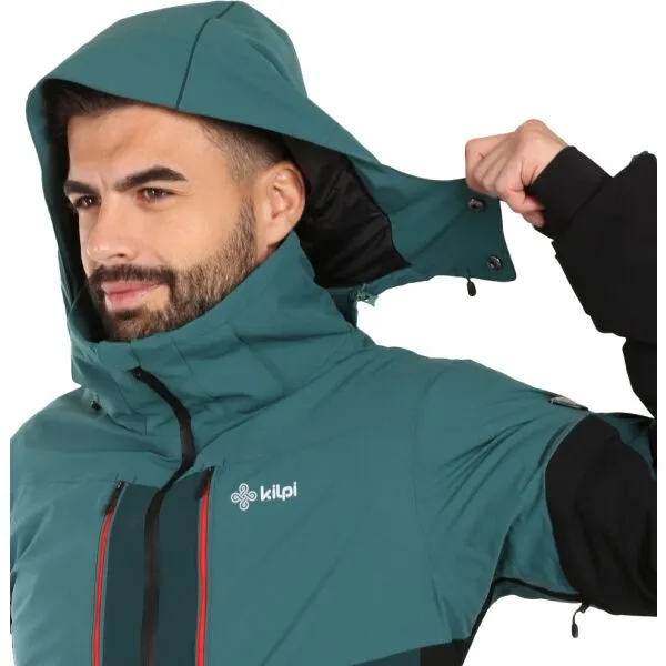 KILPI TONNSI Pánska lyžiarska bunda, tmavo zelená, veľkosť