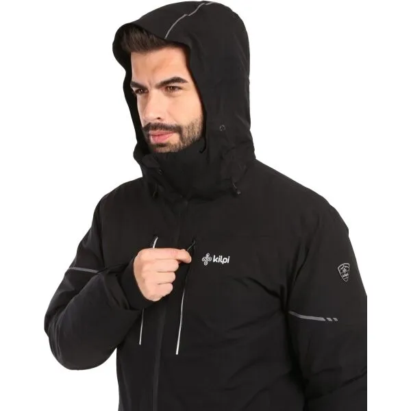KILPI TONNSI Pánska lyžiarska bunda, čierna, veľkosť