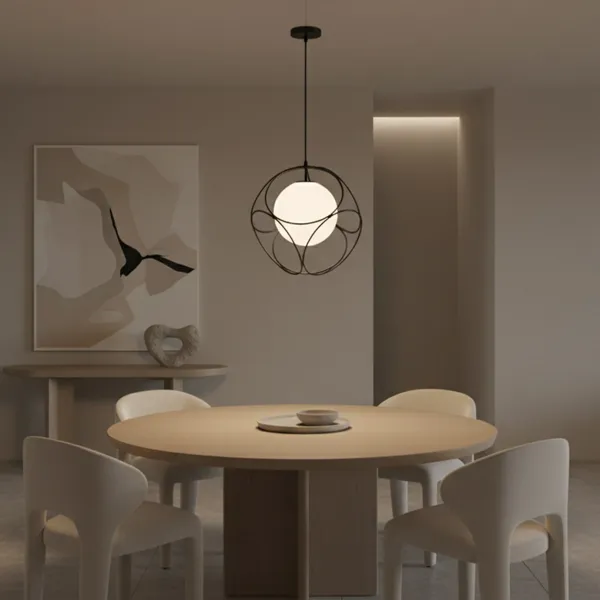 TooLight Závesná lampa LA BELLE V čierna/biela