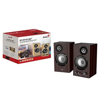 Genius reproduktory SP-HF1812BT, 2.0, 50W, tmavě hnědé, dřevěné