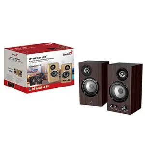 Genius reproduktory SP-HF1812BT, 2.0, 50W, tmavě hnědé, dřevěné