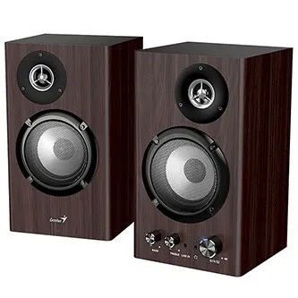 Genius reproduktory SP-HF1812BT, 2.0, 50W, tmavě hnědé, dřevěné