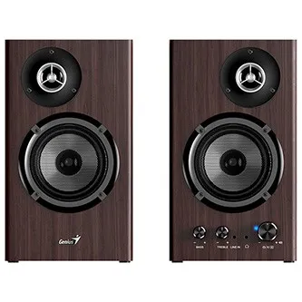 Genius reproduktory SP-HF1812BT, 2.0, 50W, tmavě hnědé, dřevěné