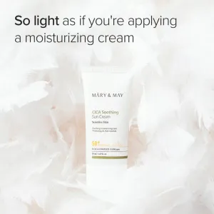 Mary&May Cica Soothing upokojujúci a ochranný krém SPF 50+ 50 ml