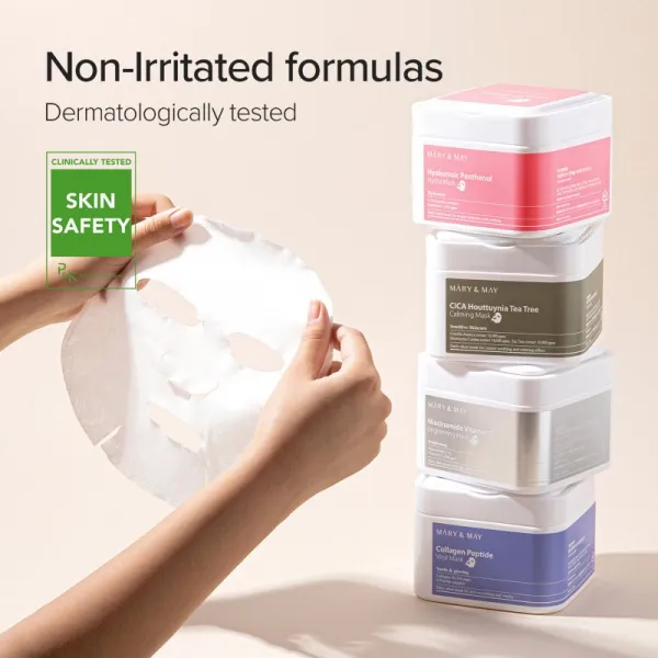 Mary&May Niacinamide Vitamin C Brightening Mask sada plátenných masiek pre rozjasnenie pleti 30 ks