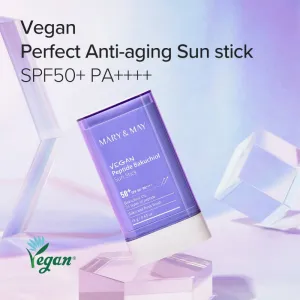 Mary&May Peptide Bakuchiol Sun Stick opaľovací krém v tyčinke s protivráskovým účinkom SPF 50+ 18 g