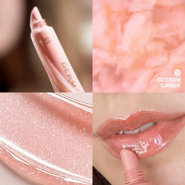 Dermacol Lip Treat hydratačný lesk na pery odtieň 3 Cotton Candy 10 ml