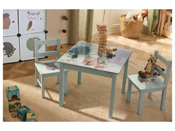 Livarno® Detský stôl s 2 stoličkami