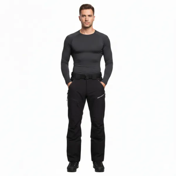 Pánske turistické softshellové nohavice NORTHFINDER GUSTAVE-269black