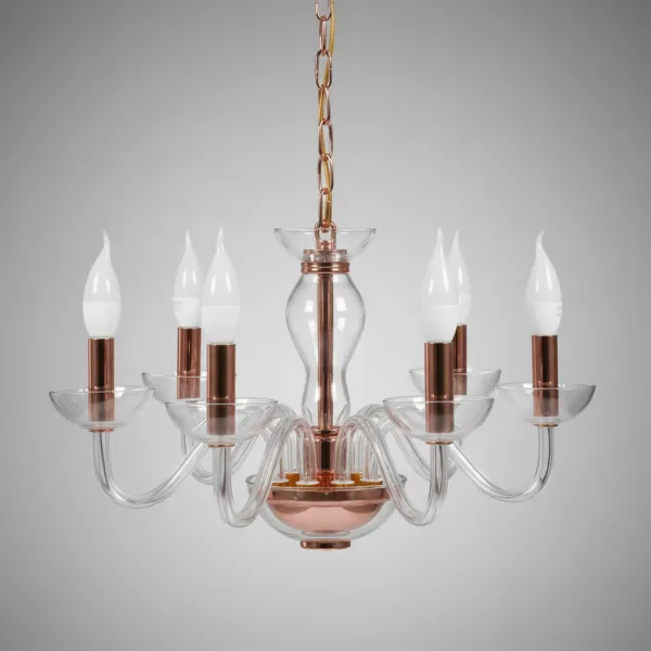 TooLight Stropné svietidlo Retro flower medené