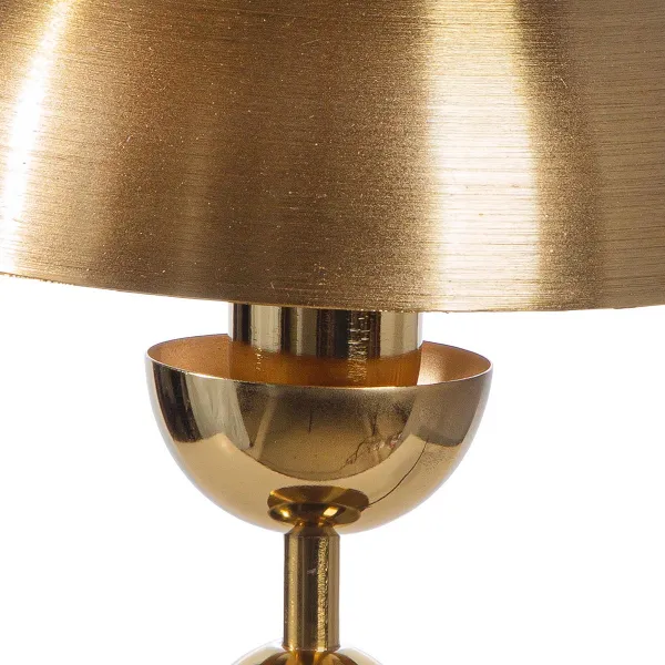 Gilde Stolní lampa Ball Metallique, 34 cm, zlatá