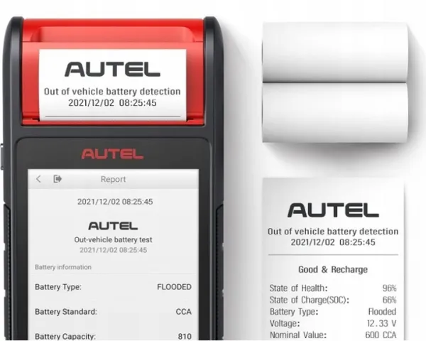 AUTEL MaxiBAS BT608 – tester batérií s tlačou a diagnostikou