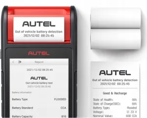 AUTEL MaxiBAS BT608 – tester batérií s tlačou a diagnostikou