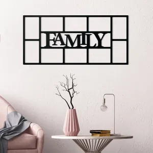 Drevený fotorámik na 10 fotiek - Family
