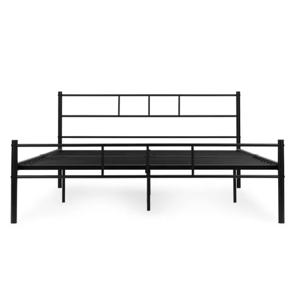 ČiernakovováposteľsostabilnýmrámomŠírka:160cm|Dĺžka:200cm