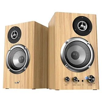 Genius reproduktory SP-HF1812BT, 2.0, 50W, světle hnědá