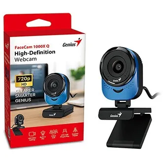 Genius Webcam FaceCam 1000X web kamera, modrá HD 720P
