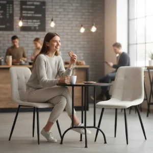 Ak furniture Čalouněná jídelní židle Nero béžová